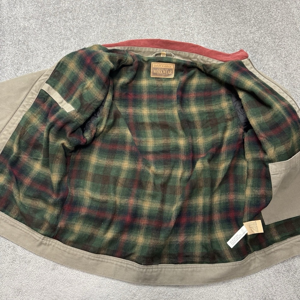 Vintage Agrigold Corn Large Canvas Lined Chore Farm Jacket Corduroy Detroit - Picture 3 of 9